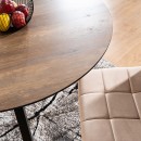 Стол обеденный SIGNAL OAKLAND орех/черный 100